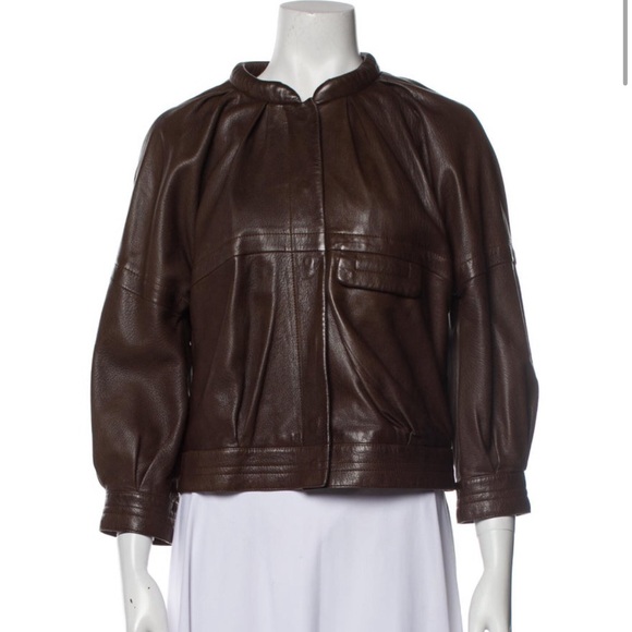 Leather Biker Jacket - Picture 1 of 5